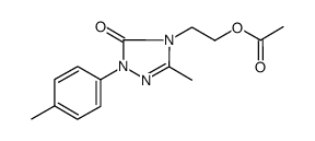 2-[2-(4-methylphenyl)-5-methyl-3-oxo-2,4-dihydro-3H-1,2,4-triazol-4-yl]ethyl acetate结构式