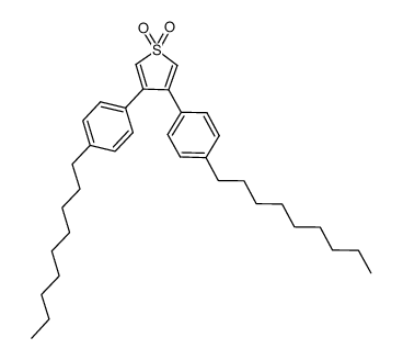 3,4-di(4-n-nonylphenyl)thiophene-1,1-dioxide结构式