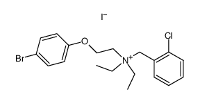 [2-(4-Bromo-phenoxy)-ethyl]-(2-chloro-benzyl)-diethyl-ammonium; iodide Structure