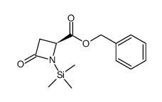 (4S)-N-(trimethylsilyl)-2-oxoazetidine-4-carboxylic acid benzyl ester Structure