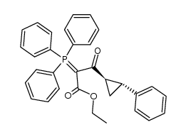 ethyl 3-(trans-2-phenylcyclopropyl)3-oxo-2-(triphenylphosphoranylidene)propanoate结构式