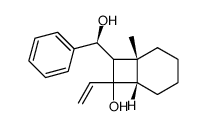 (1R,6S)-8-((S)-Hydroxy-phenyl-methyl)-1-methyl-7-vinyl-bicyclo[4.2.0]octan-7-ol Structure