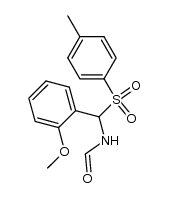 N-[2-methoxyphenyl(toluene-4-sulfonyl)methyl]formamide Structure