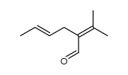 (E)-2-(propan-2-ylidene)hex-4-enal Structure