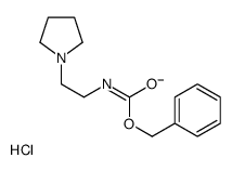 benzyl N-(2-pyrrolidin-1-ylethyl)carbamate,chloride结构式