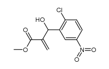 methyl 2-((2-chloro-5-nitrophenyl)(hydroxy)methyl)acrylate结构式