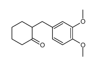 2-[(3,4-dimethoxyphenyl)methyl]cyclohexan-1-one结构式