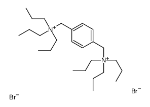 (p-Phenylenedimethylene)bis(tripropylammonium bromide)结构式