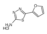 5-(furan-2-yl)-1,3,4-thiadiazol-2-amine,hydrochloride结构式