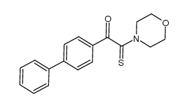 1-([1,1'-biphenyl]-4-yl)-2-morpholino-2-thioxoethanone结构式
