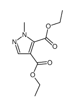 2-methyl-2H-pyrazole-3,4-dicarboxylic acid diethyl ester结构式