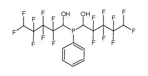 1,1'-(phenylphosphinediyl)bis(2,2,3,3,4,4,5,5-octafluoropentan-1-ol)结构式
