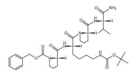 Z-Pro-Lys(BOC)-Pro-Val-NH2 Structure