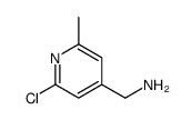 (2-chloro-6-methylpyridin-4-yl)methanamine Structure