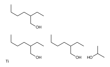 Titanium, tris(2-ethyl-1-hexanolato)(2-propanolato)-, (T-4)- structure