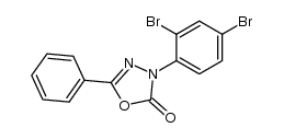 3-(2,4-dibromophenyl)-5-phenyl-1,3,4-oxadiazol-2(3H)-one Structure