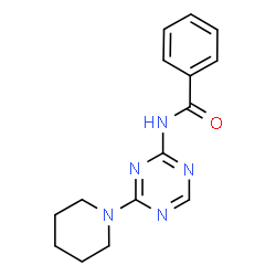 N-(4-Piperidin-1-yl-1,3,5-triazin-2-yl)benzamide Structure