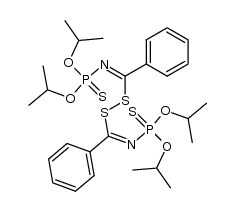 bis(N-(di-i-propoxythiophosphoryl)-benzimido)disulfide结构式