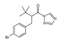 2-[(4-bromophenyl)methyl]-3,3-dimethyl-1-(1,2,4-triazol-1-yl)butan-1-one Structure