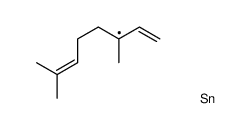 3,7-dimethylocta-2,6-dienyl(trimethyl)stannane Structure