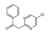 2-(5-chloropyrimidin-2-yl)-1-phenylethanone Structure