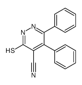 3,4-diphenyl-6-sulfanylidene-1H-pyridazine-5-carbonitrile结构式