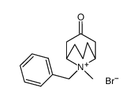 9-methyl-9-benzyl-9-azabicyclo[3.3.1]nonan-3-one bromide Structure