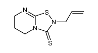 6,7-dihydro-2-allyl-5H-1,2,4-thiadiazolo[4,5-a]pyrimidine-3(2H)-thione Structure