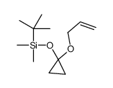 tert-butyl-dimethyl-(1-prop-2-enoxycyclopropyl)oxysilane结构式