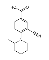 3-cyano-4-(2-methylpiperidin-1-yl)benzoic acid结构式