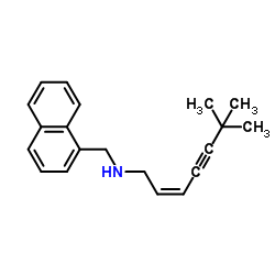 (2Z)-6,6-Dimethyl-N-(1-naphthylmethyl)-2-hepten-4-yn-1-amine Structure