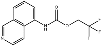 2,2,2-三氟乙基-N-(异喹啉-5-基)氨基甲酸酯结构式