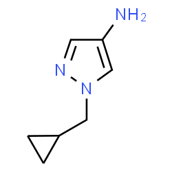 1-(Cyclopropylmethyl)-1H-pyrazol-4-amine结构式