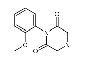 1-(2-methoxyphenyl)piperazine-2,6-dione结构式