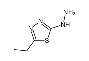 1,3,4-Thiadiazole,2-ethyl-5-hydrazino-(6CI) Structure