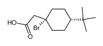 cis 1-bromo-4-tert-butylcyclohexyl acetic acid结构式