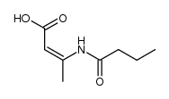 (Z)-3-butanamido-2-butenoic acid Structure