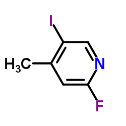 2-氟-4-甲基-5-碘吡啶结构式
