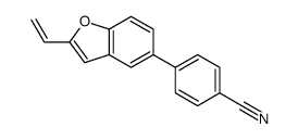 4-(2-Vinyl-1-benzofuran-5-yl)benzonitrile结构式