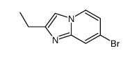 7-bromo-2-ethyl-imidazo[1,2-a]pyridine结构式