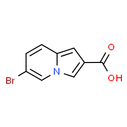 6-bromoindolizine-2-carboxylic acid Structure