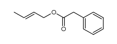 (E)-2-butenyl 2-phenylacetate Structure