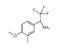 (1R)-2,2,2-trifluoro-1-(4-methoxy-3-methylphenyl)ethanamine结构式