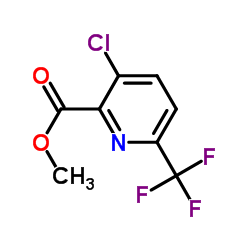 3-Chloro-6-trifluoromethyl-pyridine-2-carboxylic acid methyl ester结构式