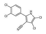 4,5-dichloro-2-(3,4-dichlorophenyl)-1H-pyrrole-3-carbonitrile Structure