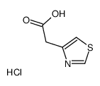 2-(4-THIAZOLYL)ACETIC ACID HYDROCHLORIDE structure