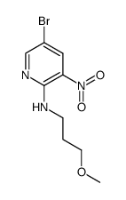 5-bromo-N-(3-methoxypropyl)-3-nitropyridin-2-amine结构式