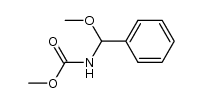 (α-methoxy-benzyl)-carbamic acid methyl ester结构式