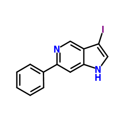 3-Iodo-6-phenyl-1H-pyrrolo[3,2-c]pyridine Structure