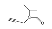 2-Azetidinone,4-methyl-1-(2-propynyl)-(9CI)结构式